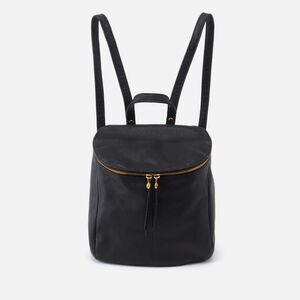 Hobo River Backpack Elegant Black Leather Backpack